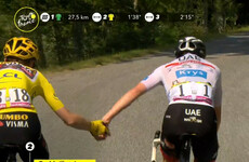 Vingegaard shows sportsmanship before beating Pogacar to put one hand on Tour de France title