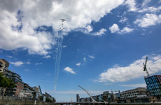 Battle of Britain fly past over Dublin skyline to celebrate 100 years of the Irish Air Corps