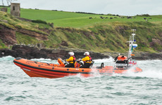 Cork lifeboat crew assists two people who tried to swim across bay after being cut off by tide