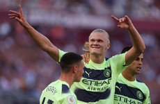 Haaland scores twice to get Manchester City up and running at West Ham