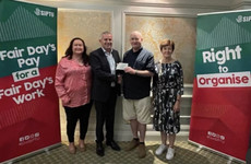 Siptu presents Mick Lynch with €20,000 donation in 'solidarity' with striking UK rail workers