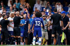 Thomas Tuchel and Antonio Conte both sent off as Harry Kane nets 96th-minute equaliser