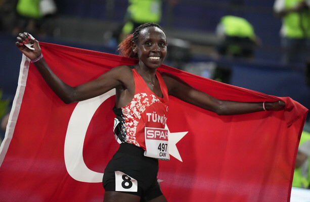 Turkey’s Kenyan-born Can wins second European 10,000m title