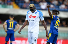 Vlahovic hits double for Juve while Napoli's Osimhen racially abused in Verona rout