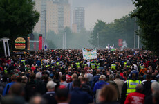 Man United fans take aim at the Glazers in protest march