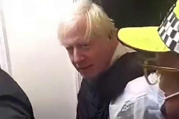 Video appears to capture Boris Johnson taking part and speaking to man during police raid - Vimarsana News