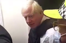 Video appears to capture Boris Johnson taking part and speaking to man during police raid