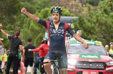 Carapaz climbs to stage win as Evenepoel survives scare