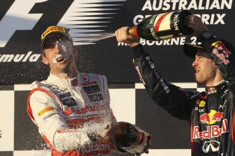 Whoa! Lads! Haven't you heard? There's a champers shortage.