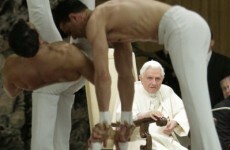 Holy show! Acrobats perform topless for Pope Benedict