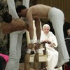 Holy show! Acrobats perform topless for Pope Benedict