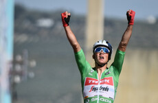 Mads Pedersen takes control of Vuelta as he leaves sprinters trailing