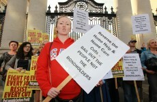 In Pics: This evening's protest against home care and home help cuts