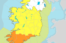 Orange and Yellow rain warnings issued for tomorrow