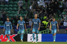 Two injury-time goals condemn Spurs to Champions League defeat