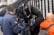 RTÉ 'in contact' with gardaí over staff safety as video shows crowd confronting cameraman