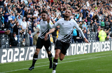 Hourihane bags brace to lead Irish-heavy Derby County to come-from-behind win