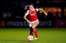 Frustration for Katie McCabe as Arsenal’s Champions League hopes in the balance