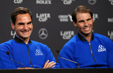 Roger Federer teams up with Rafael Nadal for farewell match