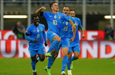 Napoli striker scores winner against England as Italy keep final-four hopes alive