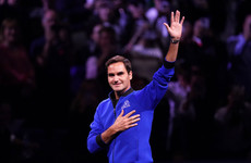 Roger Federer holds back tears as he bids farewell to professional tennis
