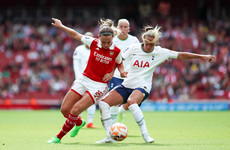 Record WSL crowd see Katie McCabe's Arsenal hit four in dominant derby win over Tottenham