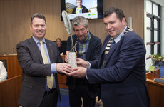 Charlie Bird has been conferred with the Freedom of County Wicklow