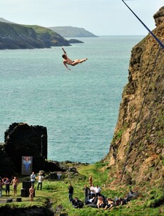 PICTURES: the world's best cliff divers take the plunge in Wales