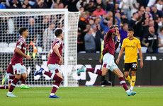 €34 million man scores first goal as West Ham send Wolves into relegation zone