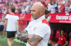 Sevilla reappoint Argentine coach Sampaoli following the sacking of Lopetegui
