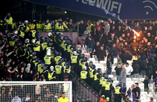 West Ham reach knockout stages but crowd trouble spoils win over Anderlecht