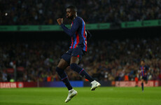 Ousmane Dembele puts on a show to keep Barcelona within reach of Real Madrid