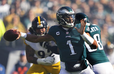 Hurts inspires unbeaten Eagles, Vikings march on and champions Rams routed