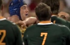 VIDEO: Springboks lock Etzebeth suspended for this headbutt attempt