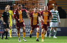 Ross Tierney on target for Motherwell but Celtic maintain Premiership lead