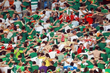 Ireland fans at Euro 2012 in Poland.