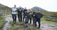 Pics: Fine Gael TDs climb Croagh Patrick... one of them runs back down
