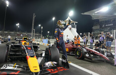 World champion Max Verstappen on pole in Abu Dhabi