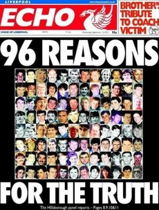 The front page of today's Liverpool Echo is a powerful one