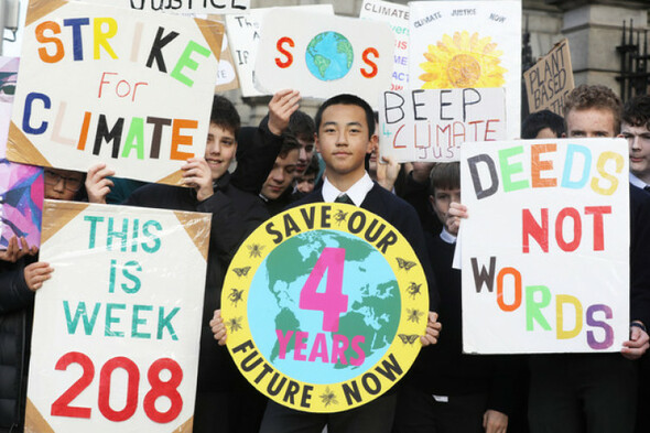 Student climate strikers mark four years of weekly protests outside Dáil - Vimarsana News