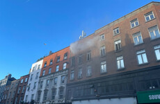 Dublin's Dame Street closed to traffic due to building fire