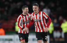 John Egan sees red but Sheffield United maintain automatic-promotion charge