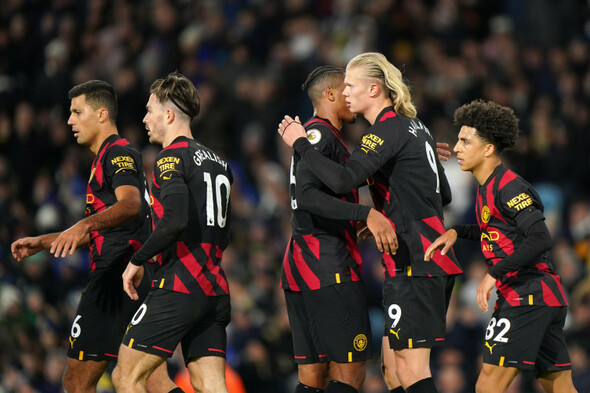 Haaland on the double as Man City climb back up to second - Vimarsana News