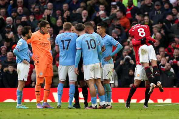 Manchester City fume as United come from behind to take derby spoils - Vimarsana News