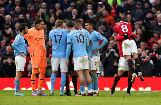 Manchester City fume as United come from behind to take derby spoils