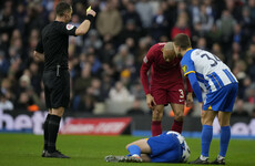 Evan Ferguson left on crutches following horror tackle from Fabinho