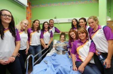 In pictures: Wexford's victorious camogie stars drop in on children's hospital