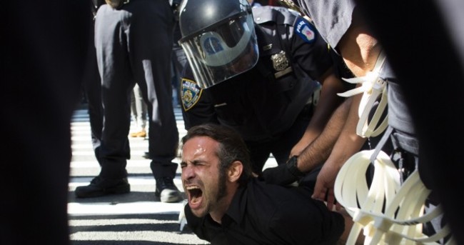 Dozens arrested as Occupy Wall Street protests fall flat