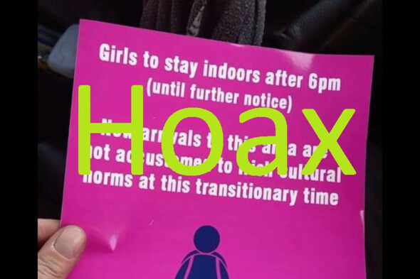 Debunked: Deceptive leaflet distributed in Dublin telling 'girls to stay indoors' is a hoax - Vimarsana News