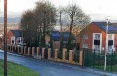 Police remain at the scene of explosive device found in Derry yesterday